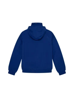 Giacca junior con zip e patch logo blu medio