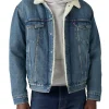 Giacca Sherpa type 3 jeans denim medio