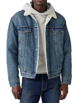 Giacca Sherpa type 3 jeans denim medio