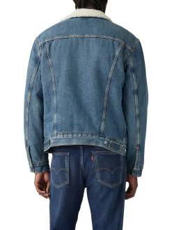 Giacca Sherpa type 3 jeans denim medio