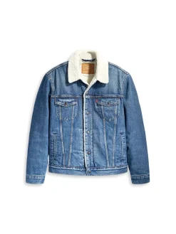 Giacca Sherpa type 3 jeans denim medio
