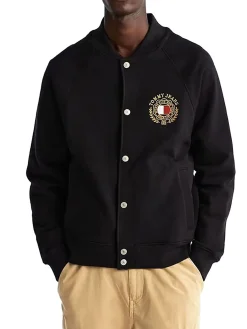 Giacca stile bomber taglio relax tjm nero