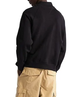 Giacca stile bomber taglio relax tjm nero