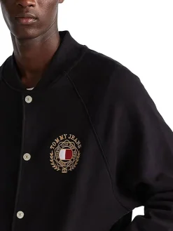 Giacca stile bomber taglio relax tjm nero