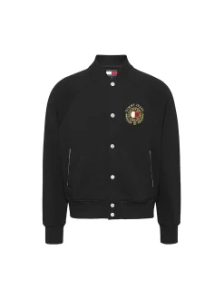 Giacca stile bomber taglio relax tjm nero