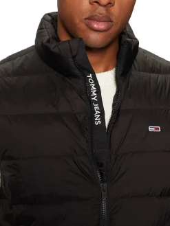 Gilet leggero in piuma con zip tjm nero