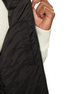 Gilet leggero in piuma con zip tjm nero