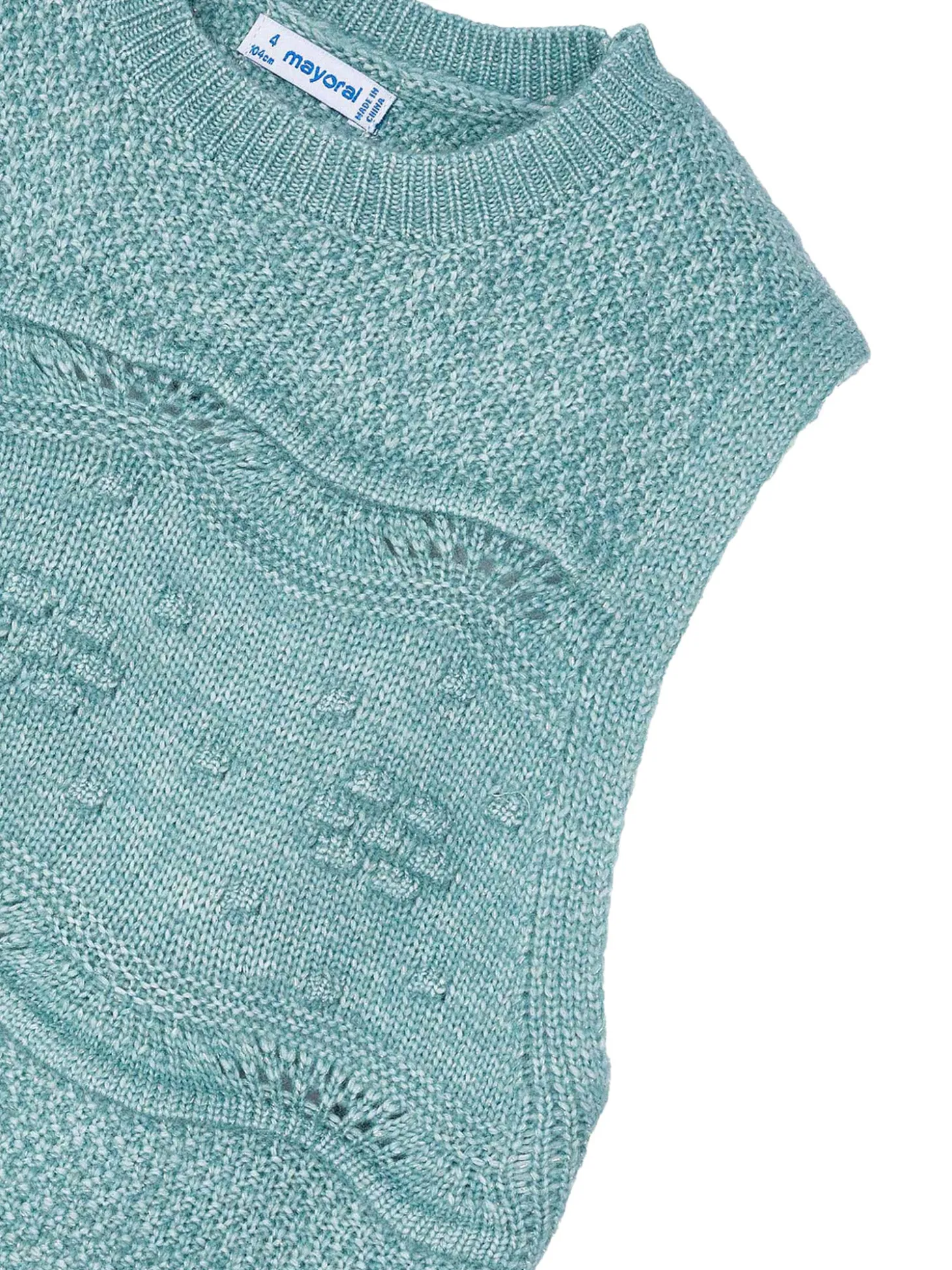 Gilet ricami tricot smeraldo