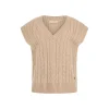 Gilet V Zylee sabbia