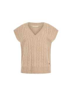 Gilet V Zylee sabbia