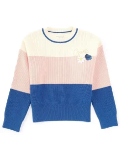 Girocollo a righe multicolor
