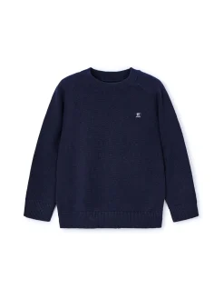 Girocollo basic blu