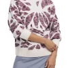 Girocollo con stampa a folgie multicolor