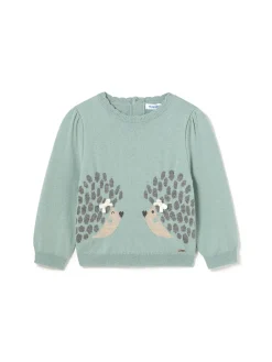 Girocollo jacquard smeraldo