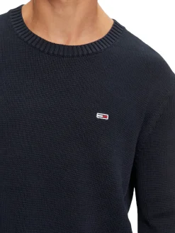 Girocollo linear con logo sul petto blu