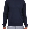 Girocollo manica lunga basic merinos blu