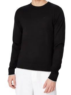 Girocollo manica lunga basic merinos nero