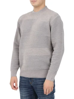 Girocollo manica lunga degrade' beige