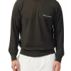Girocollo manica lunga signature logo verde