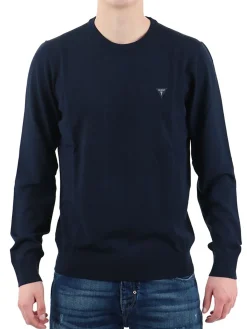 Girocollo maniche lunghe Dane blu