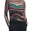 Girocollo maniche lunghe multicolor