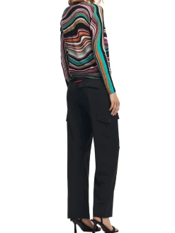 Girocollo maniche lunghe multicolor