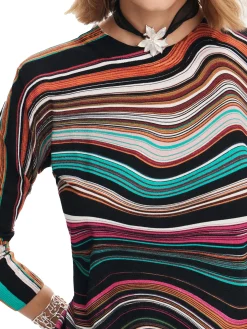 Girocollo maniche lunghe multicolor