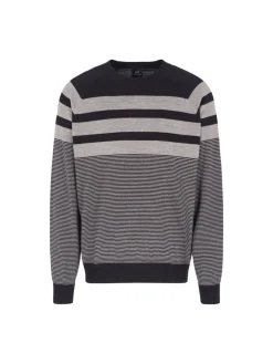 Girocollo maniche lunghe blu/grigio