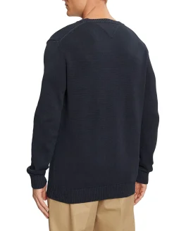 Girocollo slim fit tjm essential blu