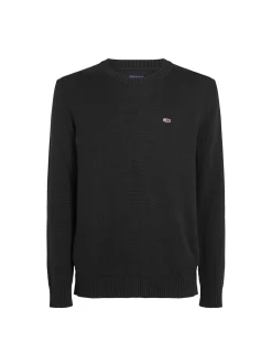 Girocollo slim fit tjm essential nero