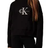 Girocollo teen basic con logo frontale nero