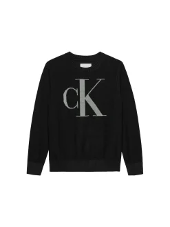 Girocollo teen monogram nero