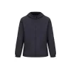 Giubbino antivento con cappuccio blu