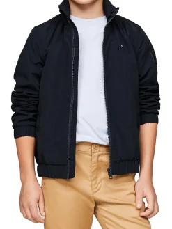 Giubbino con zip blu