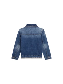 Giubbino di jeans modello oversize denim medio