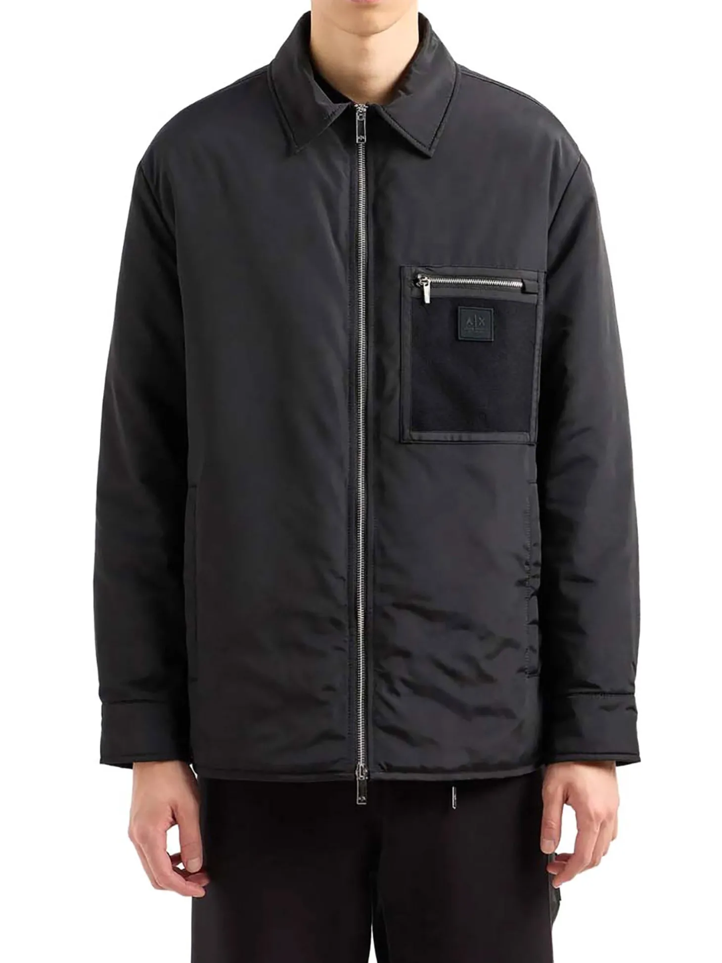 Giubbino zip pocket nero