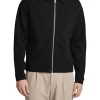 Giubbino zip tech interlock nero