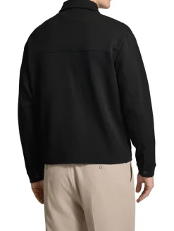 Giubbino zip tech interlock nero