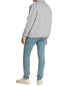 Giubbino zip tech interlock panna