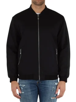Giubbotto bomber zip Lucken nero