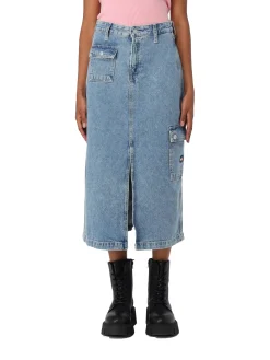 Gonna high midi claire denim medio