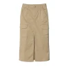 Gonna lunga cargo utility beige