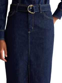 Gonna lunga cult jeans denim scuro