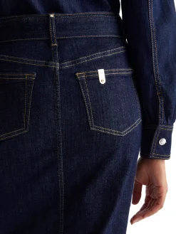 Gonna lunga cult jeans denim scuro