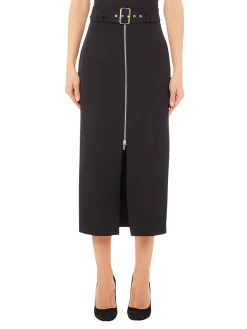 Gonna zip centrale nero