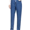 Jeans a vita alta in denim