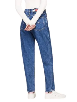 Jeans a vita alta in denim