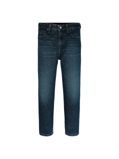 Jeans affusolati teen green cast wash denim scuro