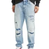 Jeans ampio Isac denim chiaro