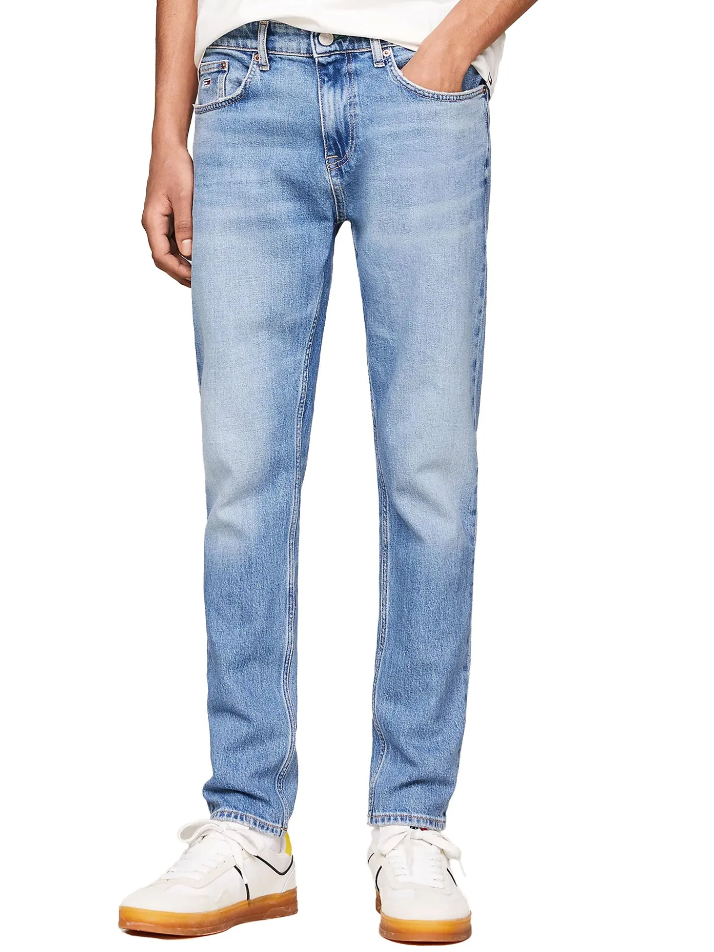 Jeans Austin classic slim fit affusolati denim chiaro